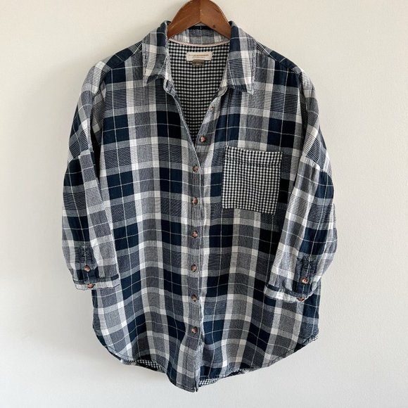 Anthropologie Tops - Anthropologie Pilcro & The Letterpress Bo Boyfriend Plaid Oversized Shir…